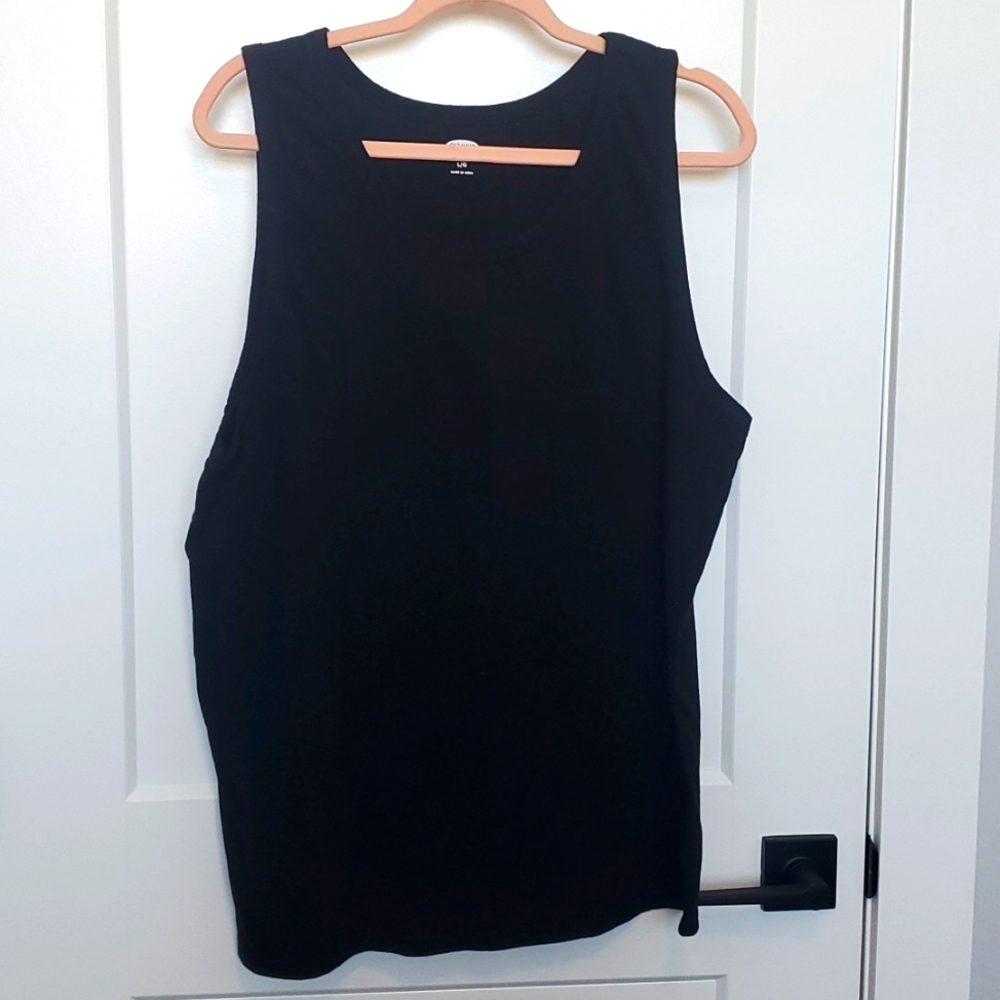 Old Navy sz L Xtra long sleeveless black tank top